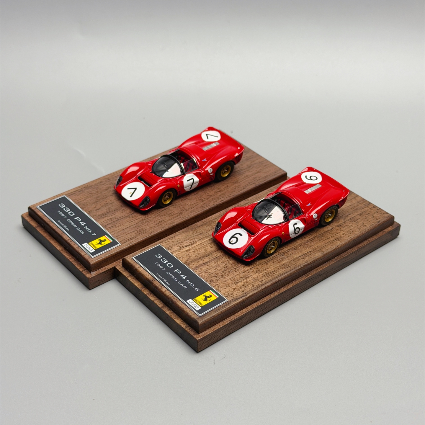 DMH 1:64 法拉力 330P4 敞篷 高端树脂仿真汽车模型