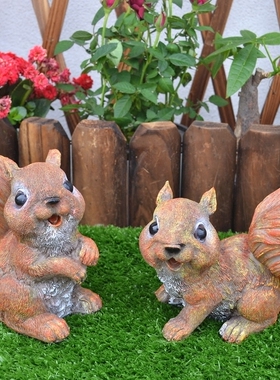 包邮户外庭院园艺动物树脂摆饰