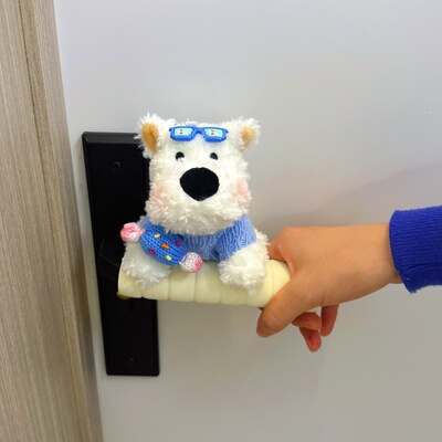 可爱糖果西高地门把手保护套装饰门把房防静电防磕碰卧室儿童门套