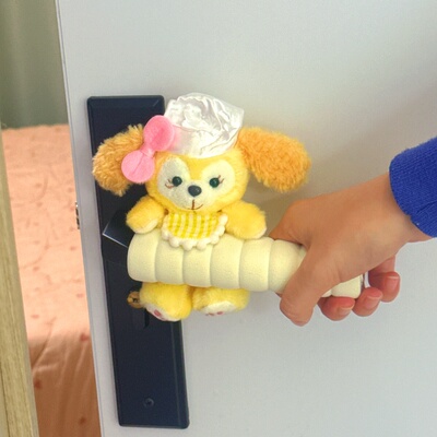 可爱饼饼门把手保护套防撞静音可爱卡通防静电儿童房间防冻把手套