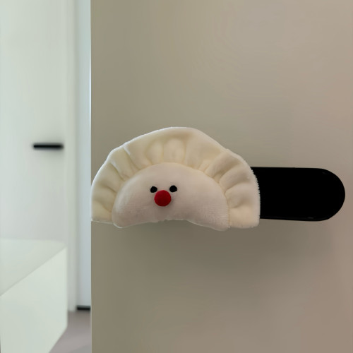 可爱饺子门把手套防撞门玩偶保护套卡通入户门防撞