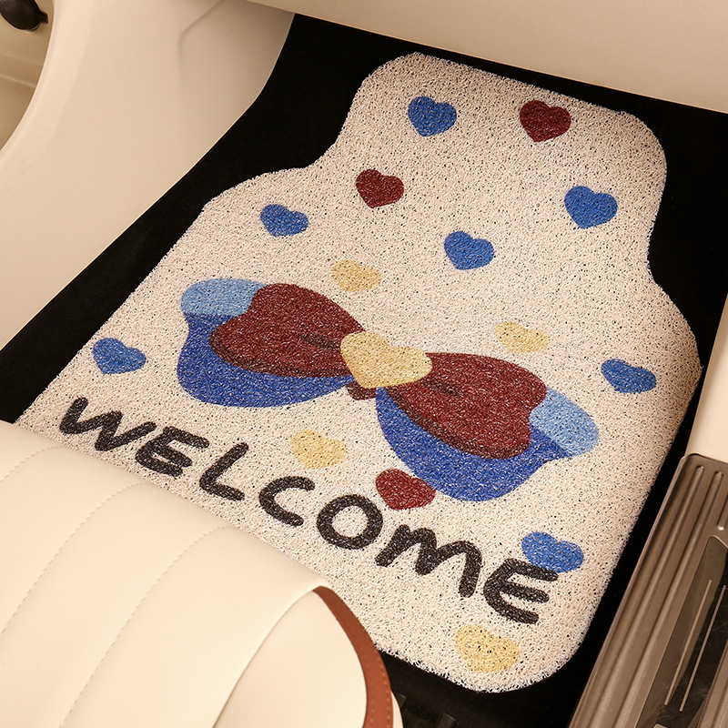 路特斯EMEYA繁花ELETRE汽车脚垫卡通可爱地垫丝圈女士地毯单片耐