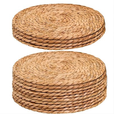 跨境亚马逊家用手工编织防烫日式蒲草玉米皮垫餐垫茶杯隔热垫碗垫