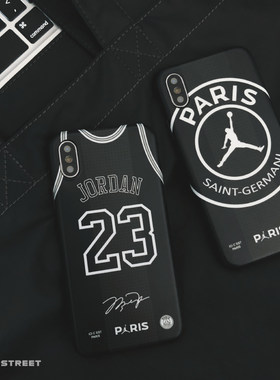 乔丹AirJordan x 大巴黎联名6s潮牌苹果xs max手机壳iphone7/8/XR