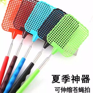 家用塑料加长柄加厚苍蝇拍手动打蚊子灭蚊打苍蝇拍子神器 大号大码