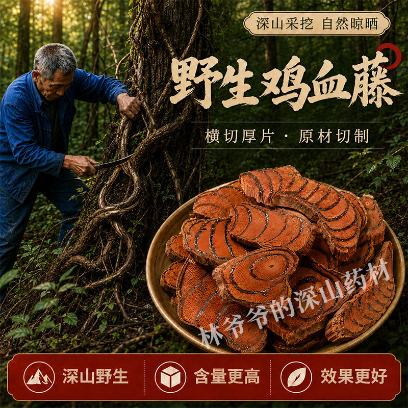 深山老藤鸡血藤500g高含量中药材