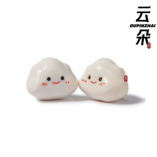 GUPINZHAI·猛犸象牙云朵背云侧挂精品原生态冰料肉芯料手串配饰