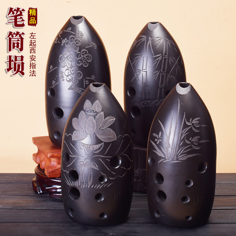 陶埙10孔8孔双腔笔筒埙专业演奏考级乐器初学者F调G调成人学生,乐器/吉他/钢琴/配件,埙,淘宝优惠券,粉丝福利购,淘宝优惠卷