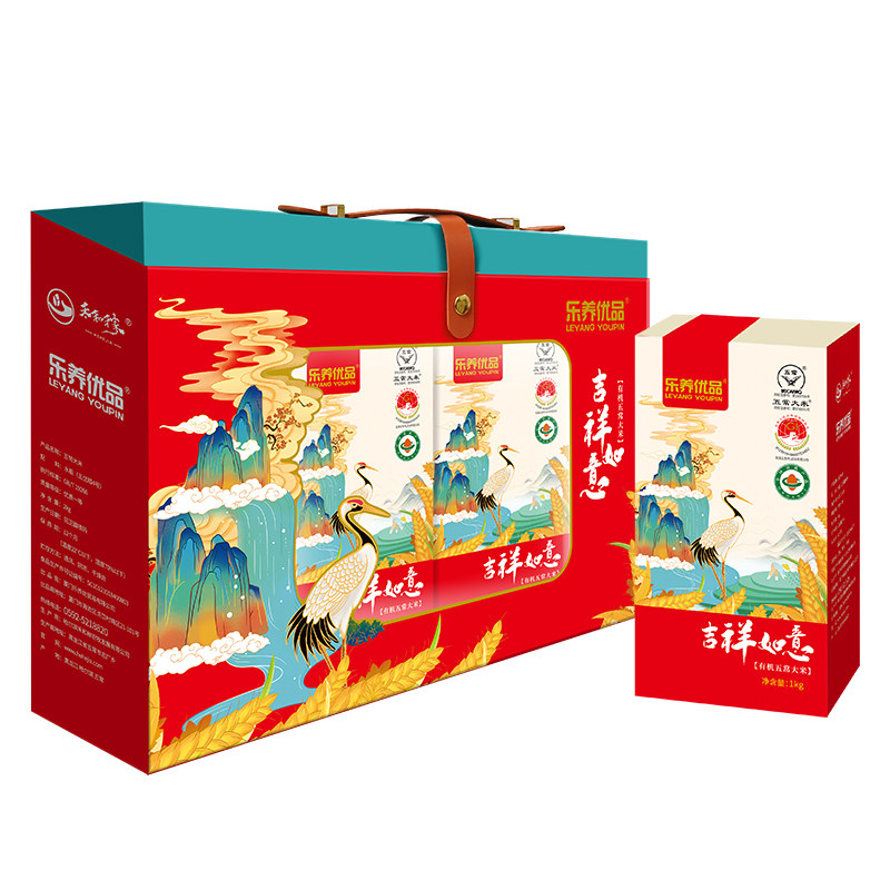 乐养优品有机五常大米吉祥如意礼盒1/2/5KG年货