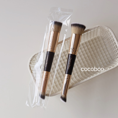 现货！CT星光双头底妆刷平头粉底刷粉饼刷遮瑕刷提亮刷