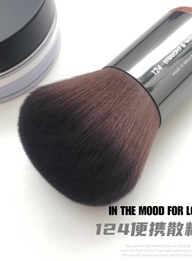 炒鸡值 渠道货M家124便携散粉刷 蜜粉刷 粉饼刷蘑菇头化妆刷 柔软