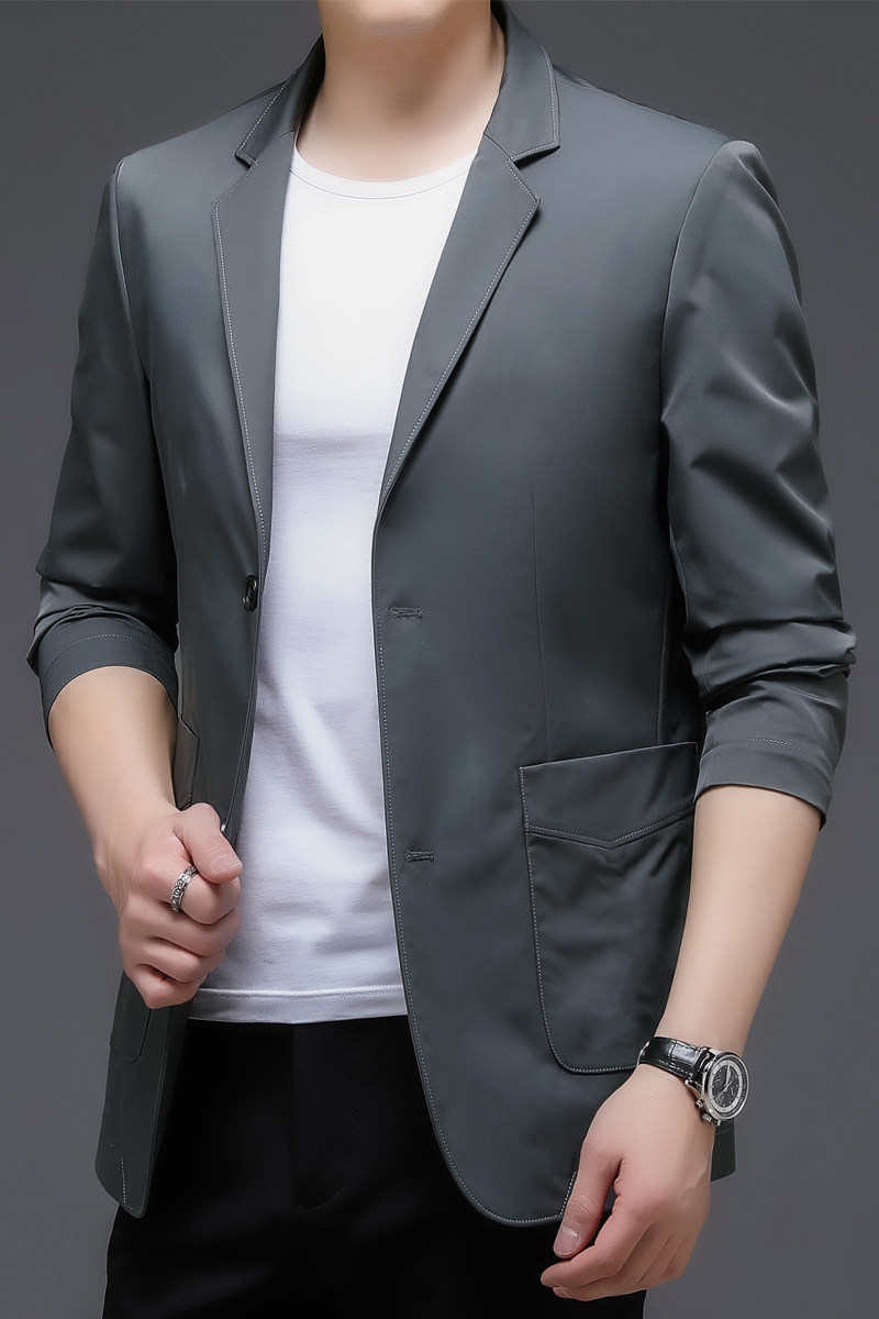 BGW719男式2021初秋薄款西装男西服外套修身商务休闲男,男装西服,电商B360