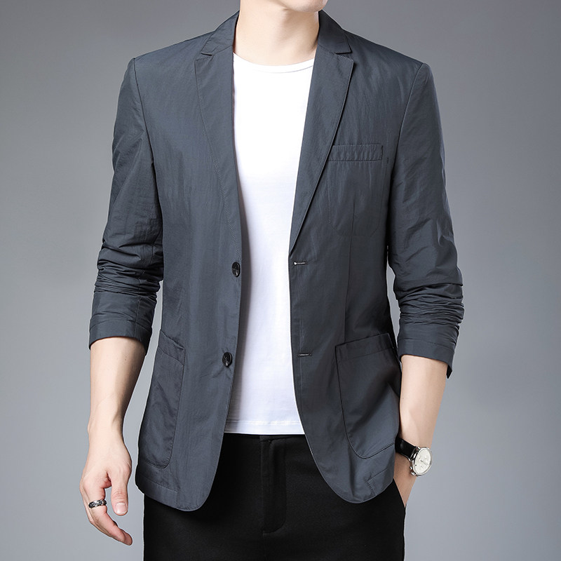 YY6629961秋季新款西装男西服简约外套商务休闲男装P205图片