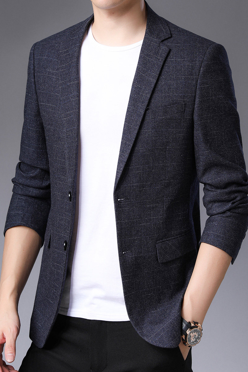 YL8323西服2023秋季新款西装男西服简约外套商务休闲男装P165,男装西服,电商B360