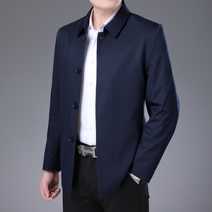 JB9886外套2023新款夹克衫男立领拉链商务休闲男装中年爸爸装P165图片
