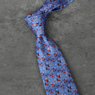 【肖十二】溪涧浆果 古着中古复古花纹休闲手打领带男女时尚潮款