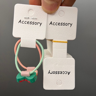 200张一捆 手工Diy配件发饰卡纸包装发圈头绳卡片发绳吊牌纹路款