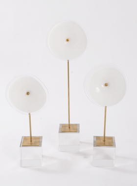 水晶抽象样板房轻奢风家居装饰