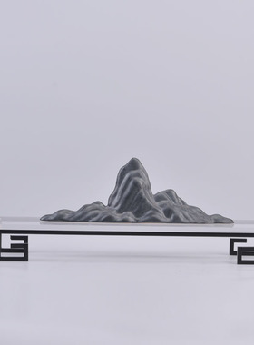 新中式陶瓷假山摆件样板房