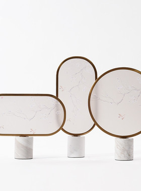 金属大理石陈设家居客厅工艺品