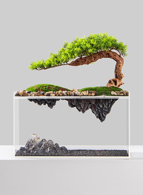 新中式风样板房间亚克力艺术品