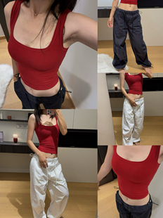 李琴琴美式复古低腰宽松阔腿显瘦辣妹工装裤薄款夏季伞兵裤休闲裤