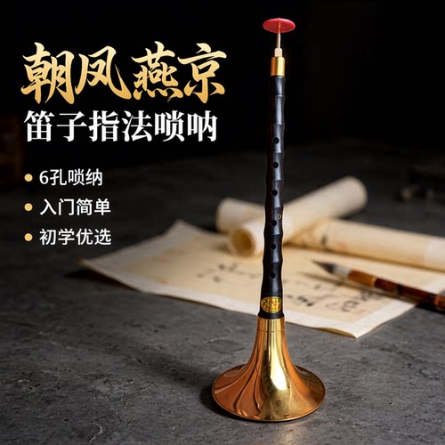 朝凤燕京6孔唢呐笛子指法
