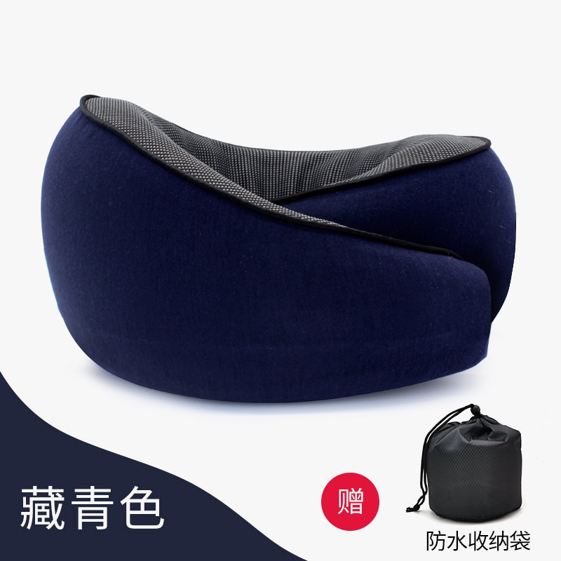 新品新款U型枕收纳记忆棉旅行枕头慢回弹U型枕颈椎护颈枕颈枕