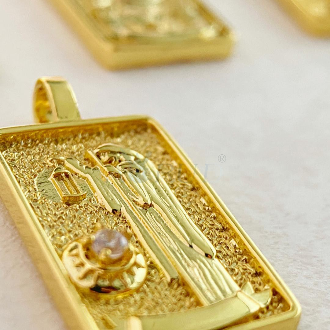 奥瑞缇环保铜塔罗牌吊坠挂件