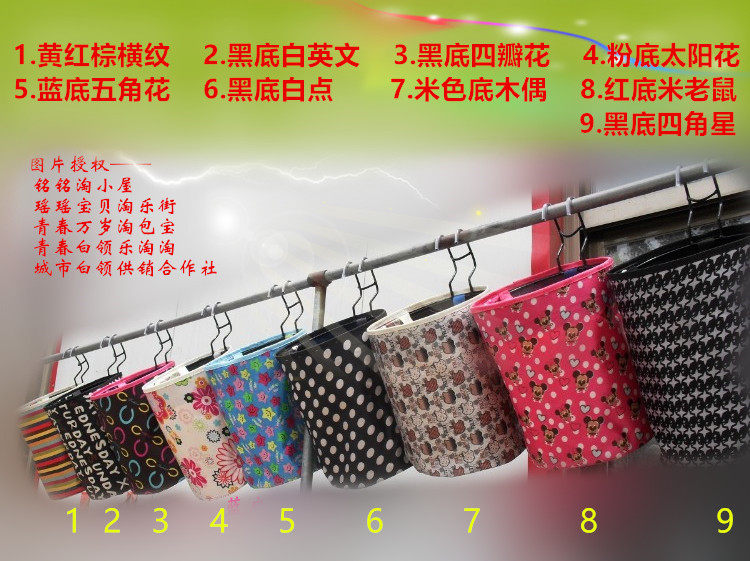 Panier pour vélo en toile - Ref 2258897 Image 1