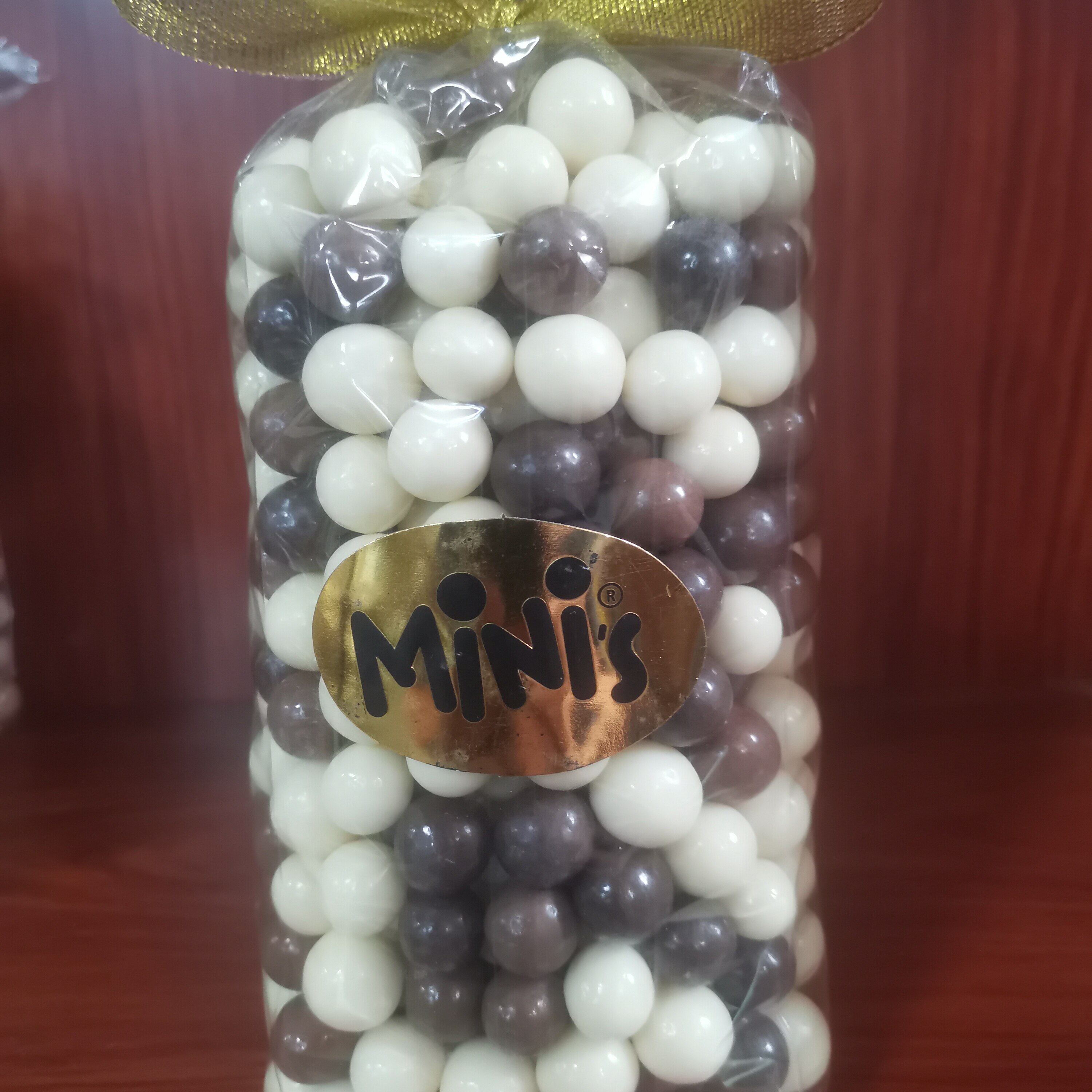 土库曼斯坦进口巧克力mini's巧华芙脆米花生巧克力脆豆零食