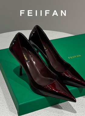 红色高跟鞋2025春秋新款细跟通勤不累脚法式绝美气质尖头单鞋子女