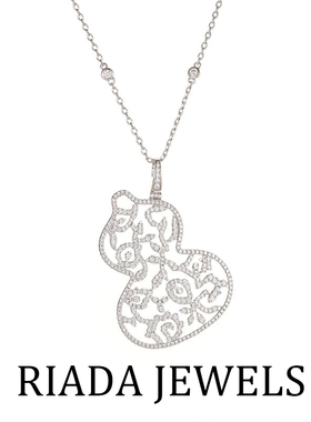 项链高级感S925银镂空葫芦毛衣链