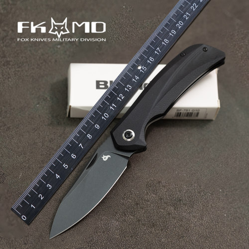 意大利进口blackfox户外随身便携小折叠刀野外探险D2高硬度工具刀