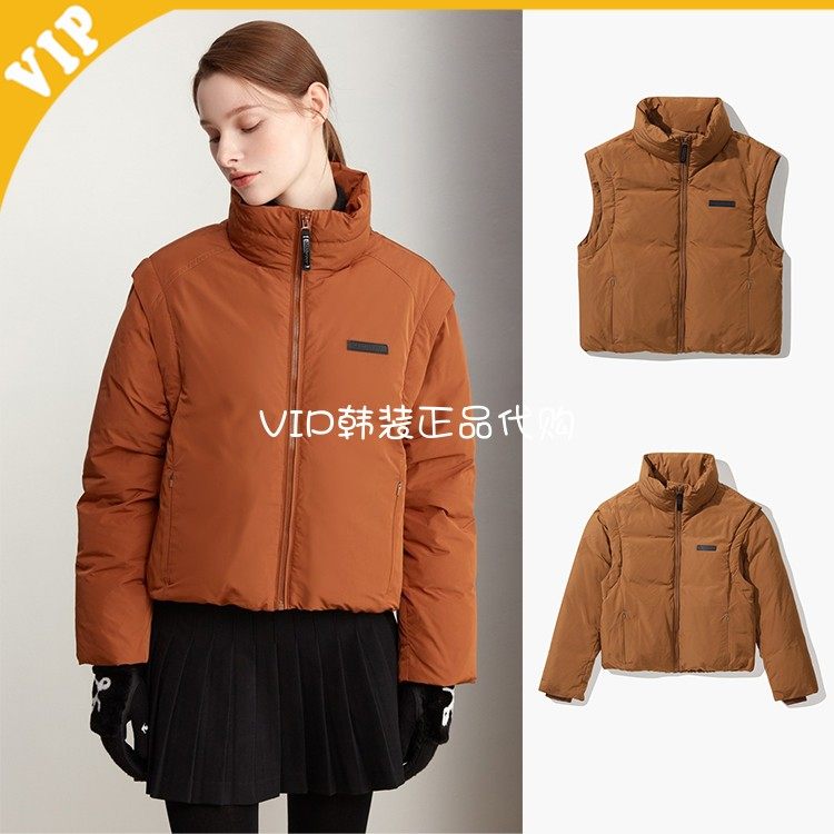 LeCoq公鸡保暖立领常规女拆卸式