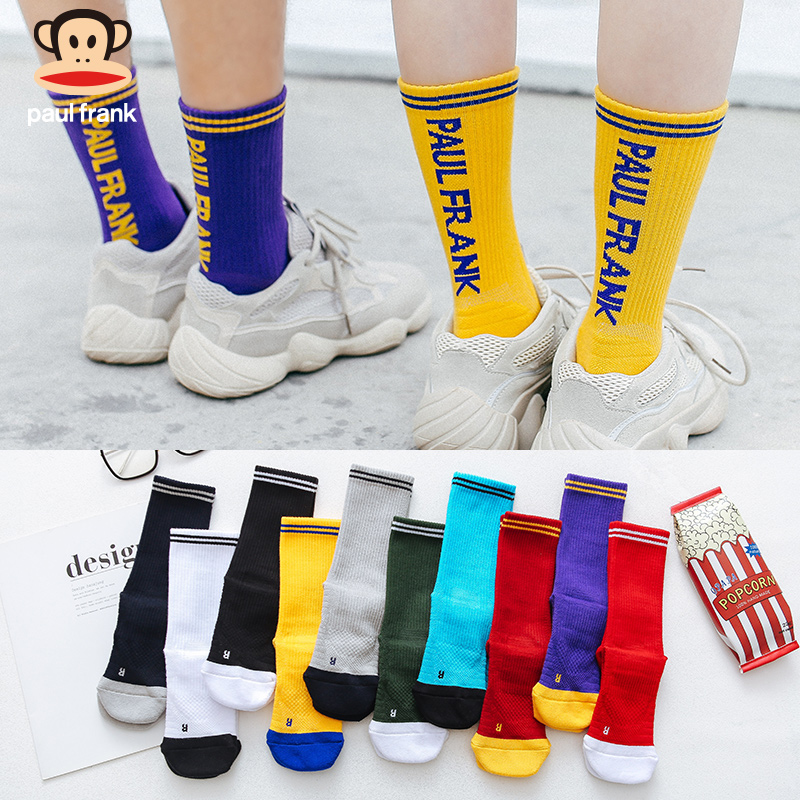 大嘴猴男女士ins潮风paul中筒袜