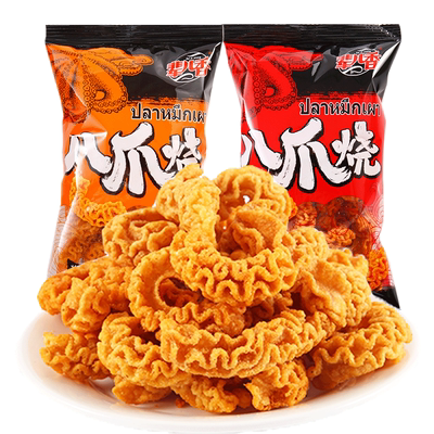 辈儿香八爪烧网红休闲解馋比萨卷