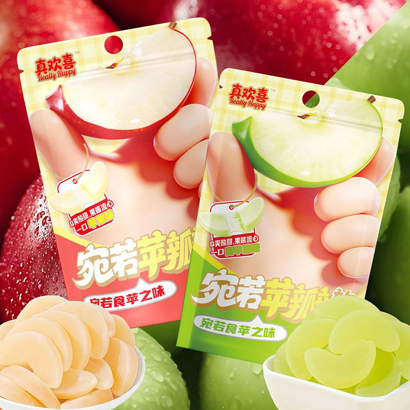 真欢喜宛若苹瓣软糖苹果味桃子味水果味糖果儿童网红休闲解馋零食,零食/坚果/特产,传统糖果,淘宝优惠券,粉丝福利购,淘宝优惠卷