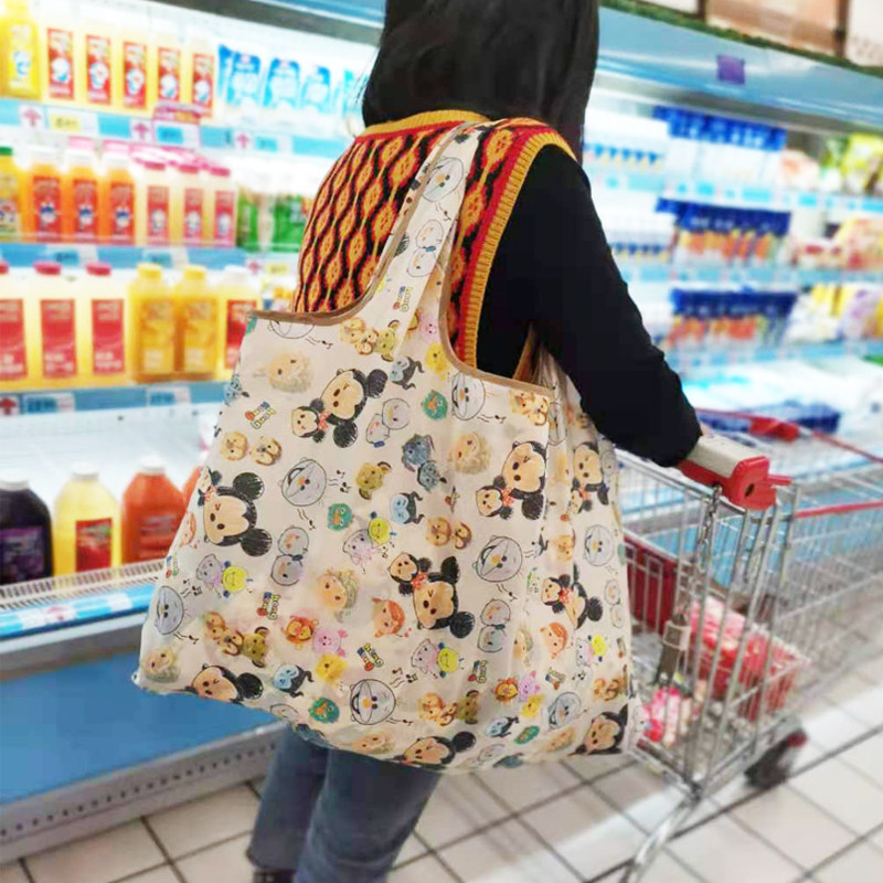 加厚买菜包兜环保超市购物袋可折叠便携大容量手提布袋子外出旅行