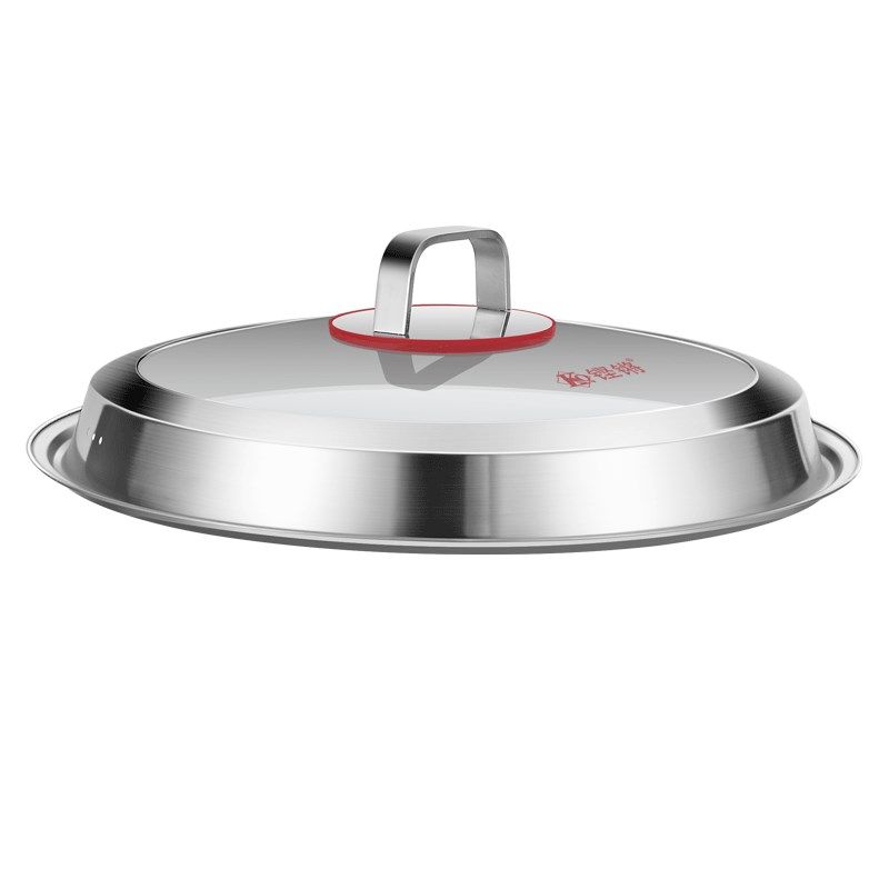 钢化玻璃盖炒锅煎锅平底锅盖子26-34cm加厚可视玻璃锅盖选配盖子