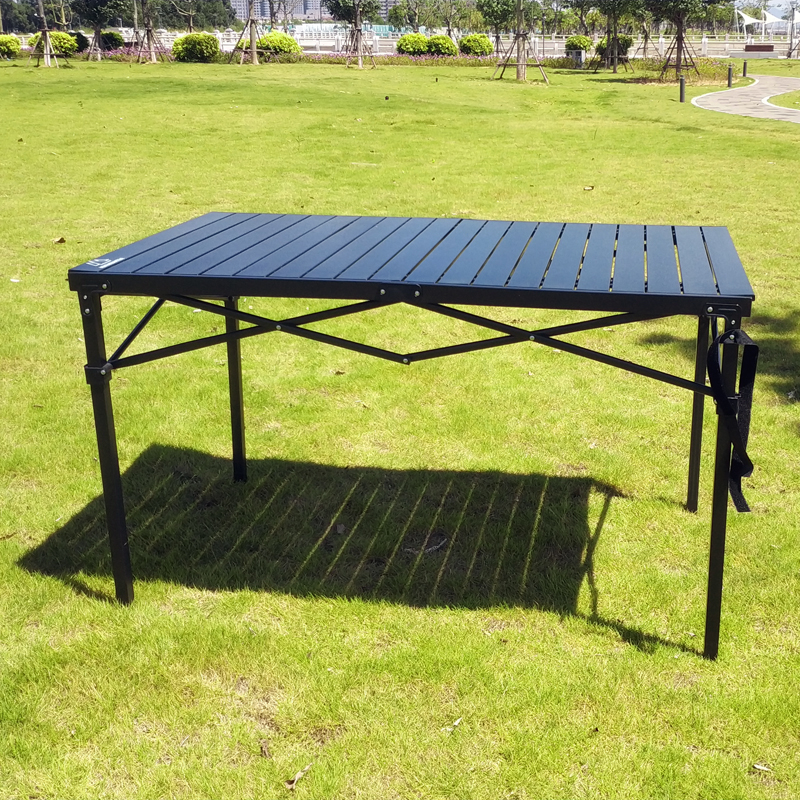 户外折叠桌子铝合金可调节摆摊桌便携式升降蛋卷长桌沙滩烧烤桌椅