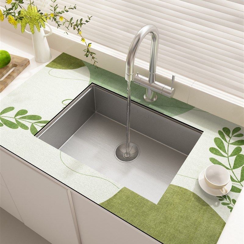 绿色洗脸台吸水垫硅藻泥水槽边缘洗碗槽窄边沥水垫厨房台面防溅水,居家布艺,厨房地垫,淘宝优惠券,粉丝福利购,淘宝优惠卷