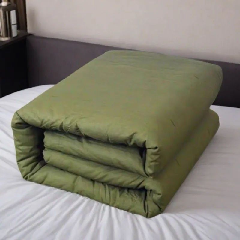 军绿色被子冬被加厚保暖学生宿舍单人用冬季棉被春秋工地棉褥子,床上用品,棉花被,淘宝优惠券,粉丝福利购,淘宝优惠卷