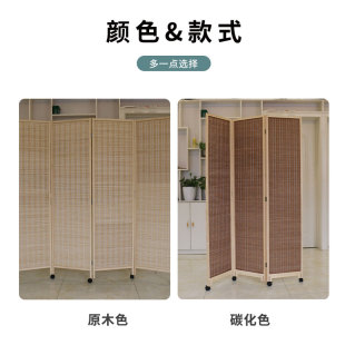 中式屏风现代简约隔断客厅可折叠移动办公室卧室遮挡帘简易隔板墙