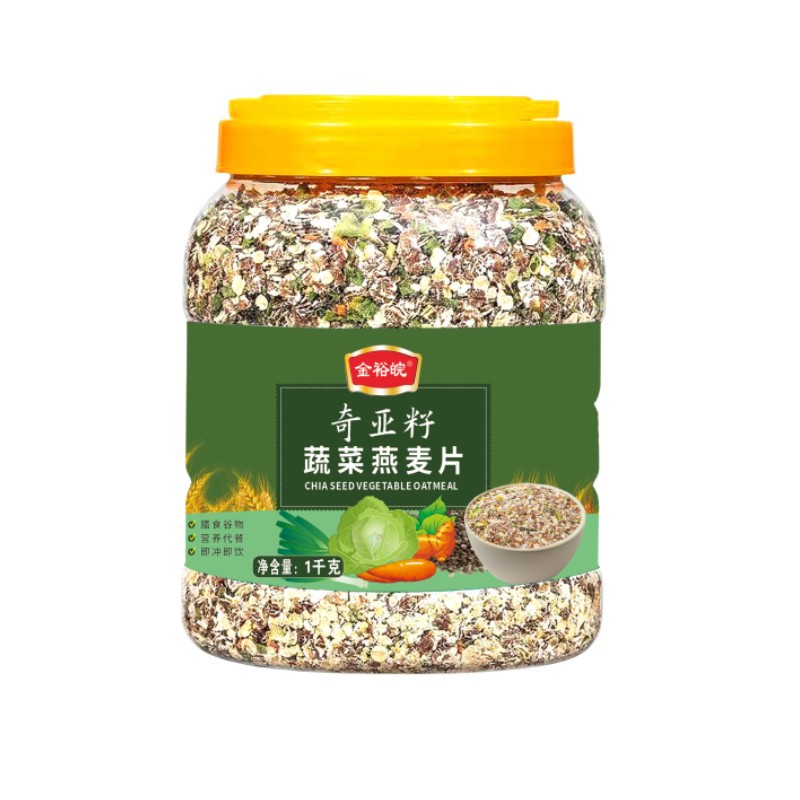 山姆冠超市奇亚籽蔬菜燕麦片营养代餐蔬菜燕麦片图片