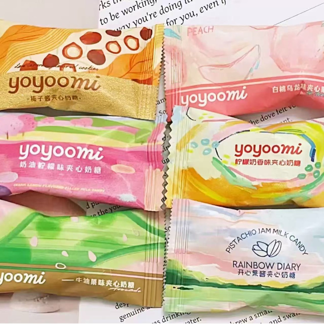 山姆超市新西兰yoyoomi有有米多口味水果夹心硬糖喜糖糖果零食散