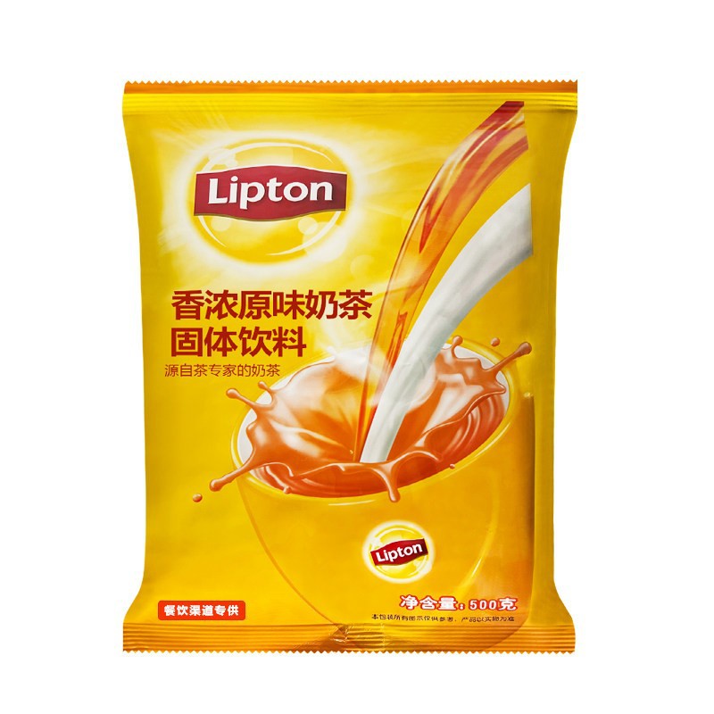 山姆超市立顿香浓原味奶茶500g/袋装原味醇正丝滑速溶奶茶粉固体
