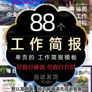 单页公司简介工作简报电子小报模板企业宣传高校简讯报告手抄报刊