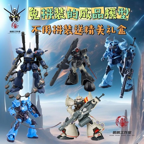 【现货成品】高达模玩手办代工全新成品模型免拼装HG飞行老虎扎古