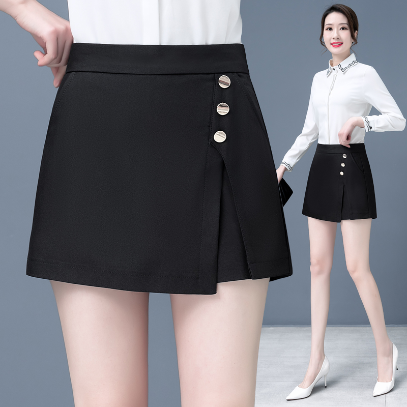 裤裙女假两件2022年春秋新款时尚高腰a字显瘦遮胯裙外穿气质短裙